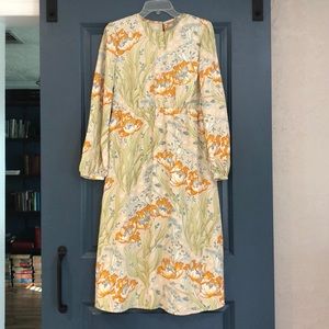 Floral Long Sleeve Midi Dress - Maternity